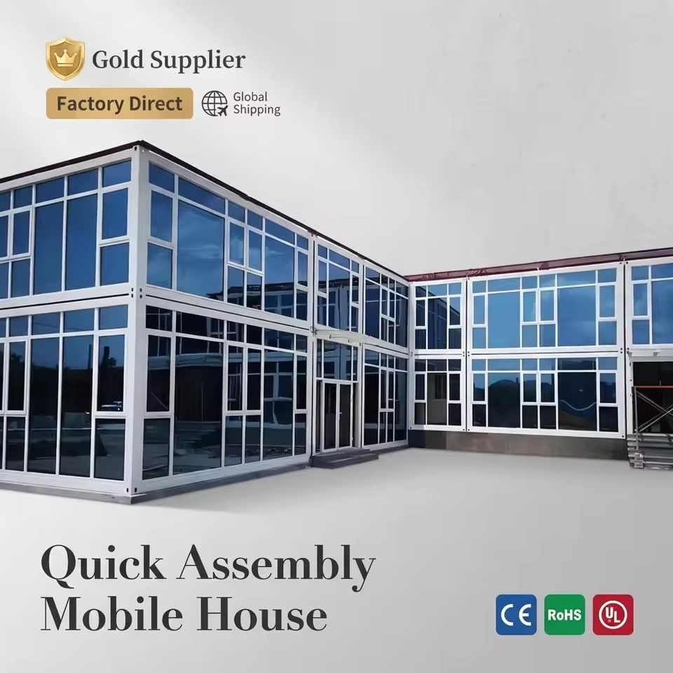 Flat Pack Container House Bolt-Connected Quick Assembly Modular Office for Factory Centralized Admin Hub
