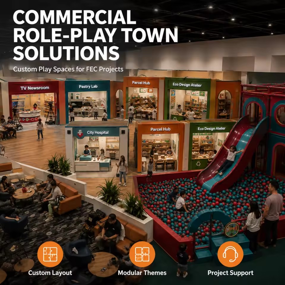Commercial Children Indoor Play Equipment Architect Robotics Bank TV Net Zone Third Party Tested Storefront Modules