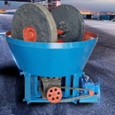 Mining Wheel Rock Ore Grinding Wet Pan Mill Gold Milling Machine Two Roller 1200