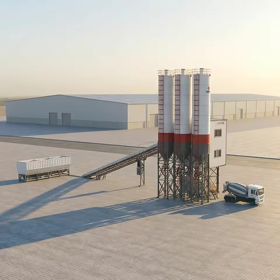 Best Price NFLG HZS120 Ready Mix Concrete Batching Plant PLC Controlled Gearbox Pump 100-120M/H Supplier Fixed Centrale