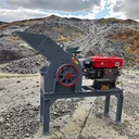 Portable Mini Diesel Engine Hammer Mill Crusher Small Scale Gold Mining Machine