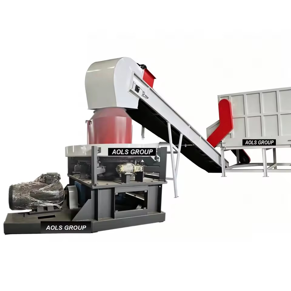 AOLS Solid Fuel RDF Biomass Briquette Press Machine 1000kg/h Capacity Cube Round Briquette Maker