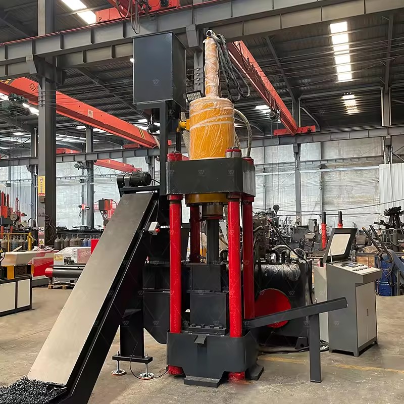 160 Multifunctional Vertical Briquette Machine for Brass/Copper/Aluminum Processing 24kW 7500kg