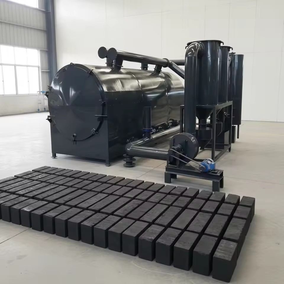 Easy Operation Eco Friendly Complete Wood Briquette Charcoal Manufacturing Machine