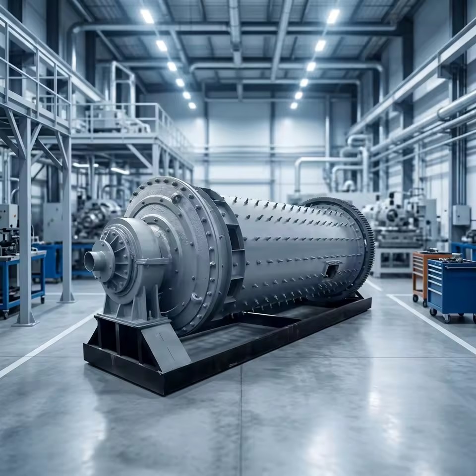 Dry Ball Mill with DC Motor 0.65-5t/h Capacity Mine Mill Machine