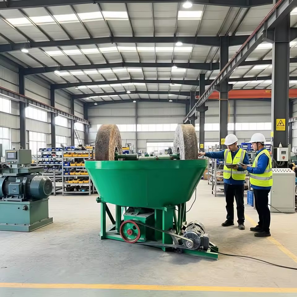 1200 Model Wet Pan Mill for Gold Mining | High Recovery Gold Grinding Machine | Mill for Gold Ore Grinding Plant