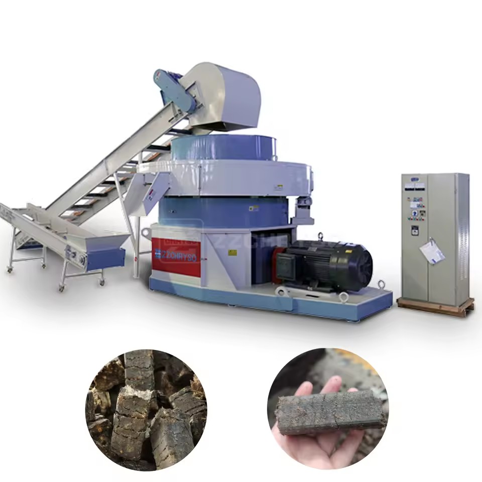 Solid Waste Recycling Compressed Briquette Machine Alfalfa Hay Cube Briquette Press Machine