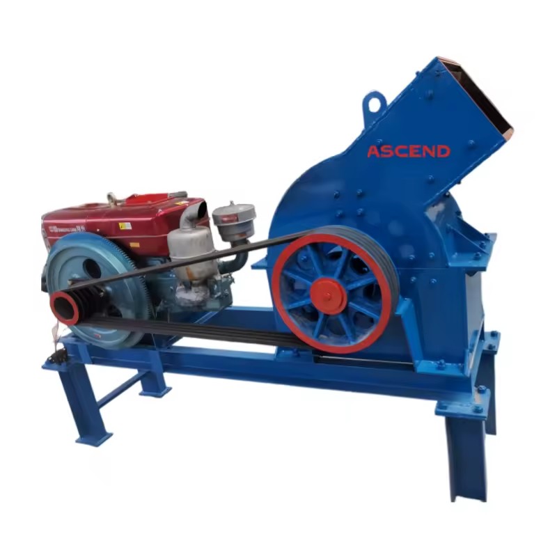 Diesel Engine Hammer Crusher Mill Mining Fine Stone Crusher 20t/h Capacity PC300x500 PC600x400 Long Service Life