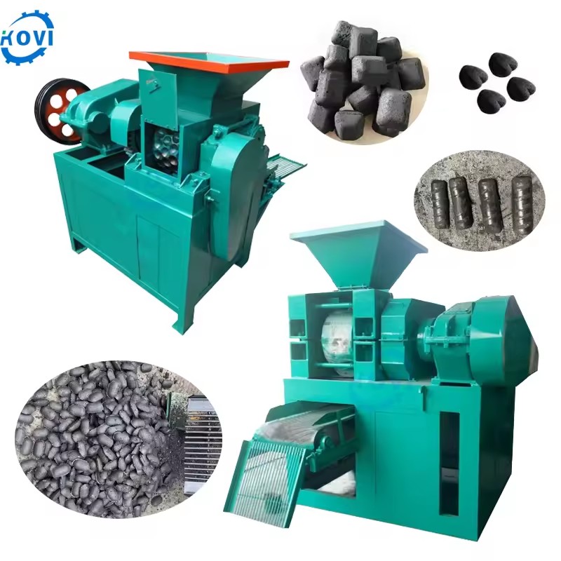 Factory Coal Briquette Machine Barbeque Powder Ball Roller Press Charcoal Briquette Making Machine Coal Briquetting Equipment