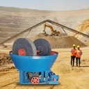 1200 Double Rollers Portable Wet Pan Mill with AC Motor Small Gold Mining Stone Clay Crushing Machine