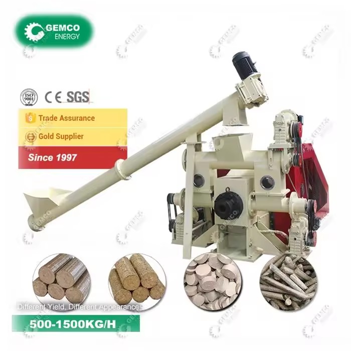 Small Wood Briquettes Machines Hydraulic Metal Chip Briquette Press Charcoal Briquette Making Machine Line