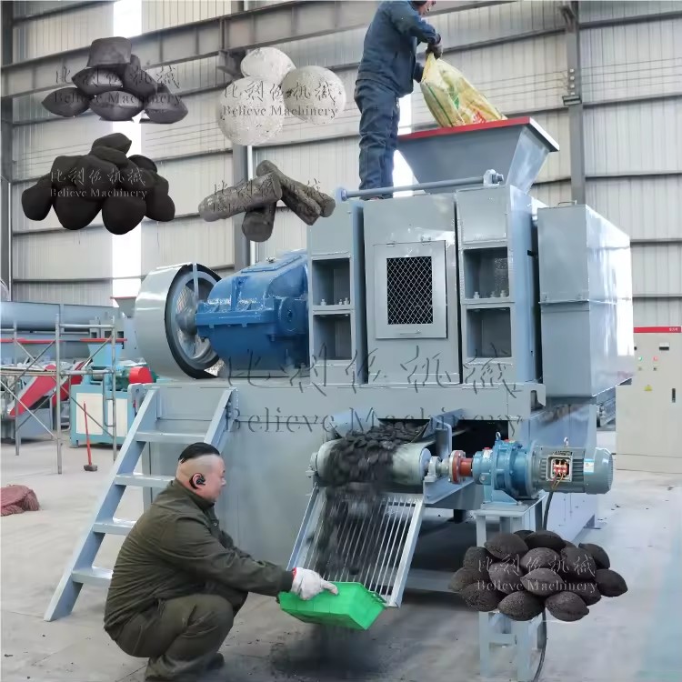 Bamboo Coconut BBQ Charcoal Ball Briquette Making Machine Featuring Core Motor Mould Mineral Briquetting Equipment