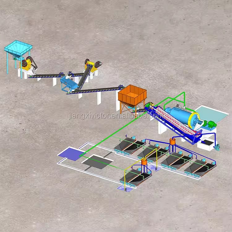 10tph 50tph 100tph 200tph Gold Gravity Hard Rock Mining Separation Line Grinding Mill Gold Processing Plant