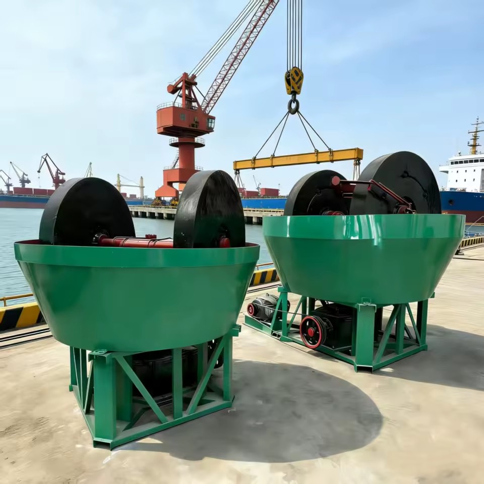 1200 Model Automatic Wet Pan Mill for Gold Mining | High Recovery Gold Powder Grinding Machine