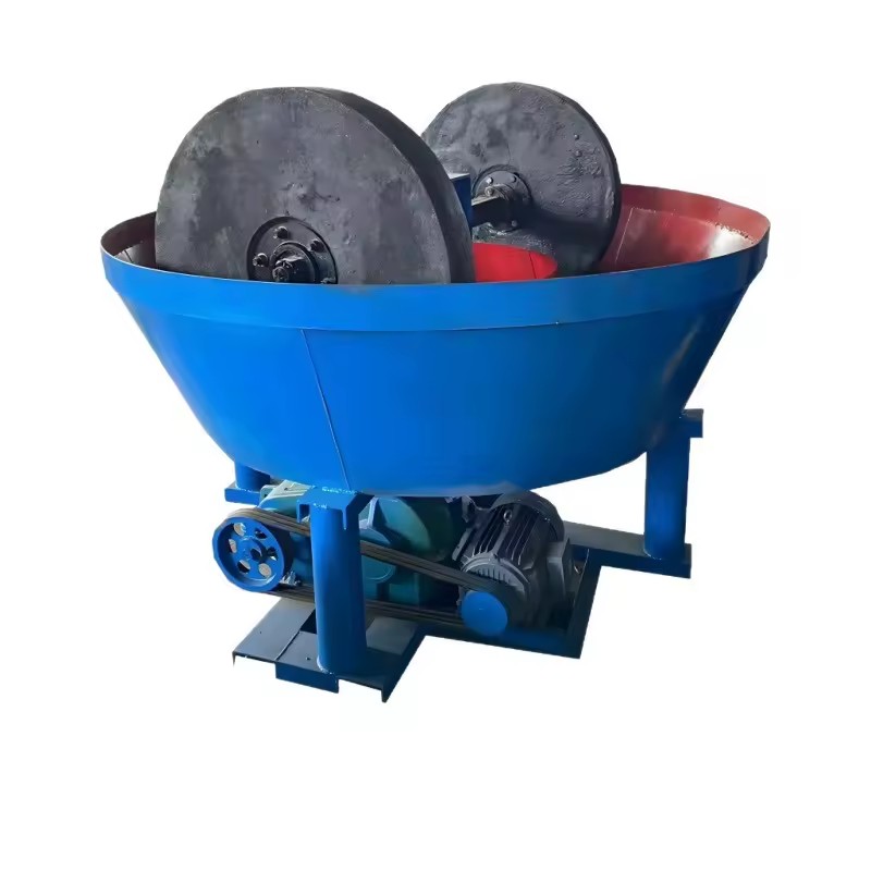 High Efficiency Milling Machine Rock Gold Ore Grinding Machinery Wet Pan Mill Gold Mining Machinery