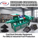 Biomass Charcoal Briquette Machine Coal Dust Extruder for BBQ and Industrial Fuel Making