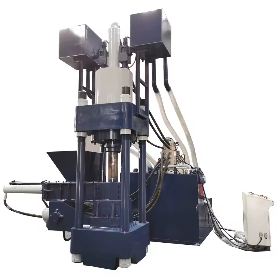 630ton Automatic Vertical Steel Chips Briquette Making Machine