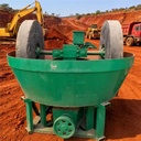 Small Investment Mining Machinery Simple Double Wheel Grinding Machine Wet Pan Mill for Gold, Copper, Silver, Lead, Zinc, Iron