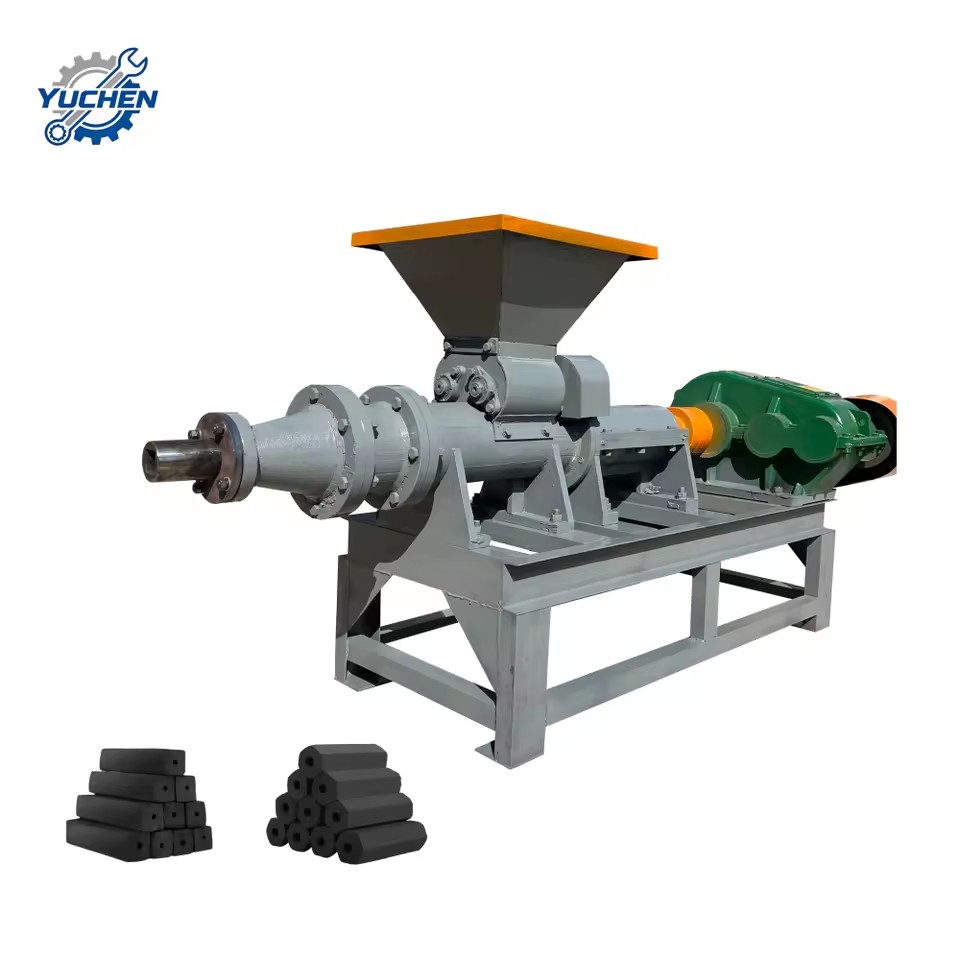 Industrial Charcoal Briquette Making Press Machine | Coconut Shell Wood Olive Waste Coal Dust Extruding Machine for BBQ