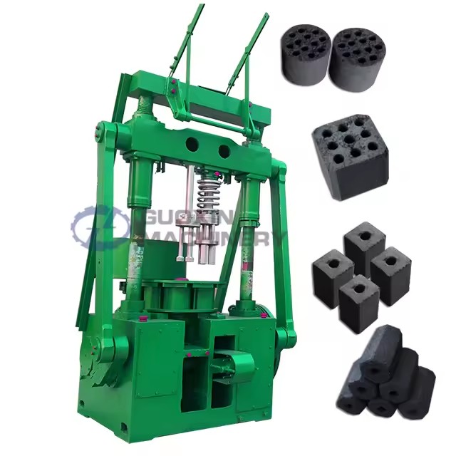 Round square Hexagon Charcoal Briquette Machine Coal Compression Machine Pulverized Coal Briquette Making Machine