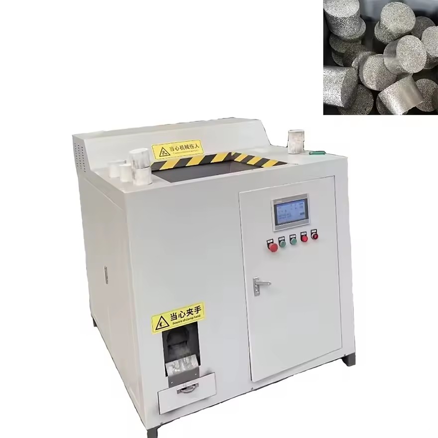 metal chips briquetting press machine tin manufacturing Metal Powder Briquetting Machine tray animal bailing