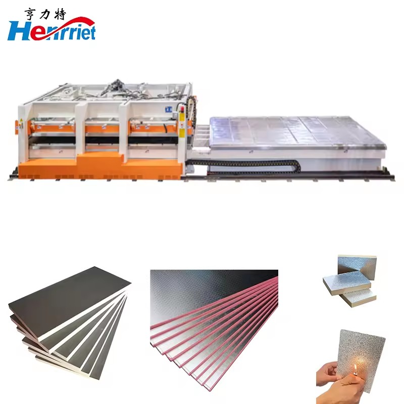 Sandwich Panels Hot Press Briquette Laminating Hot Conveyor Belt Hot Press Auto Feed Laminating Machine