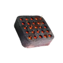 120mm Square Bamboo Charcoal Block Holey Charcoal Briquette Natural Air Purification Absorber