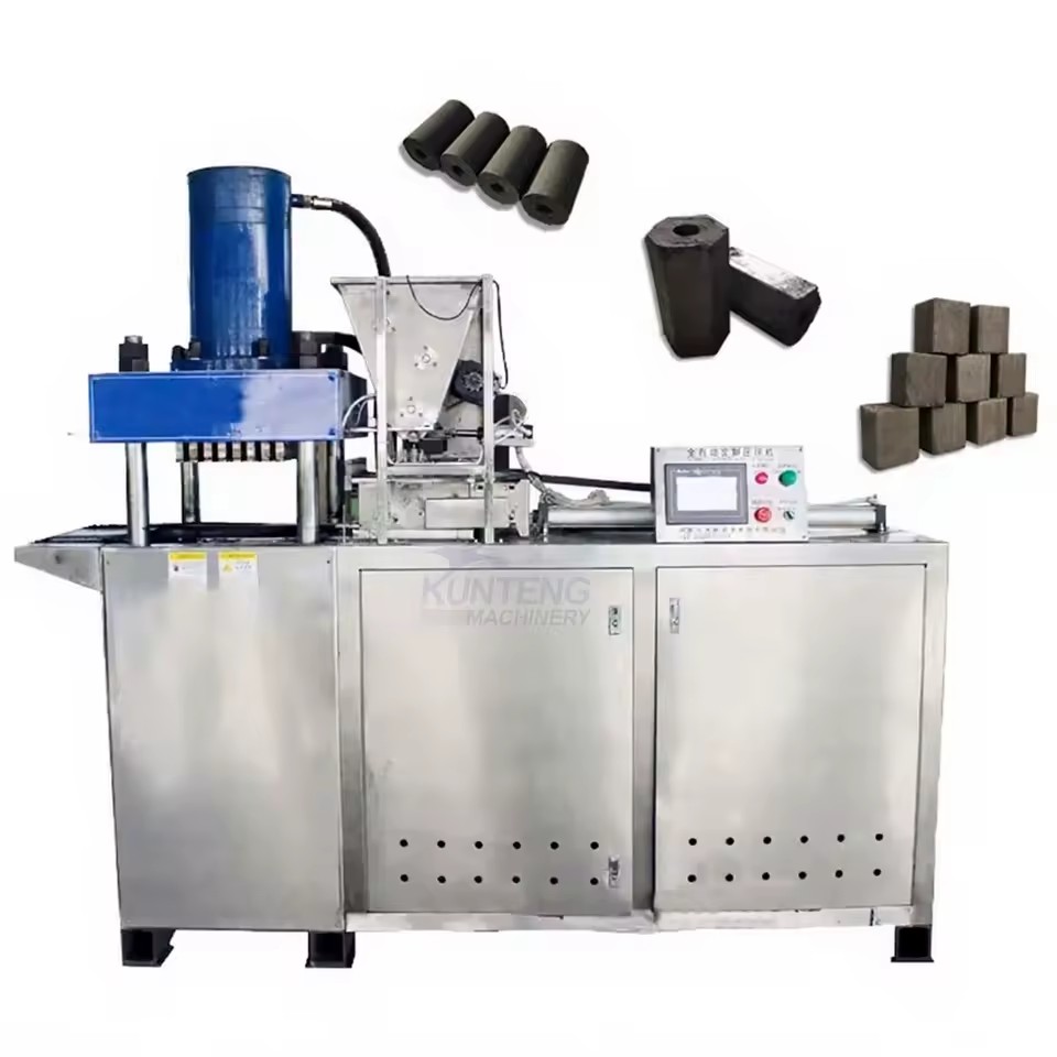 Automatic Charcoal Briquette Machine Manufacturers Hexagonal Coal Press Machine Charcoal Making Machine for Hookah