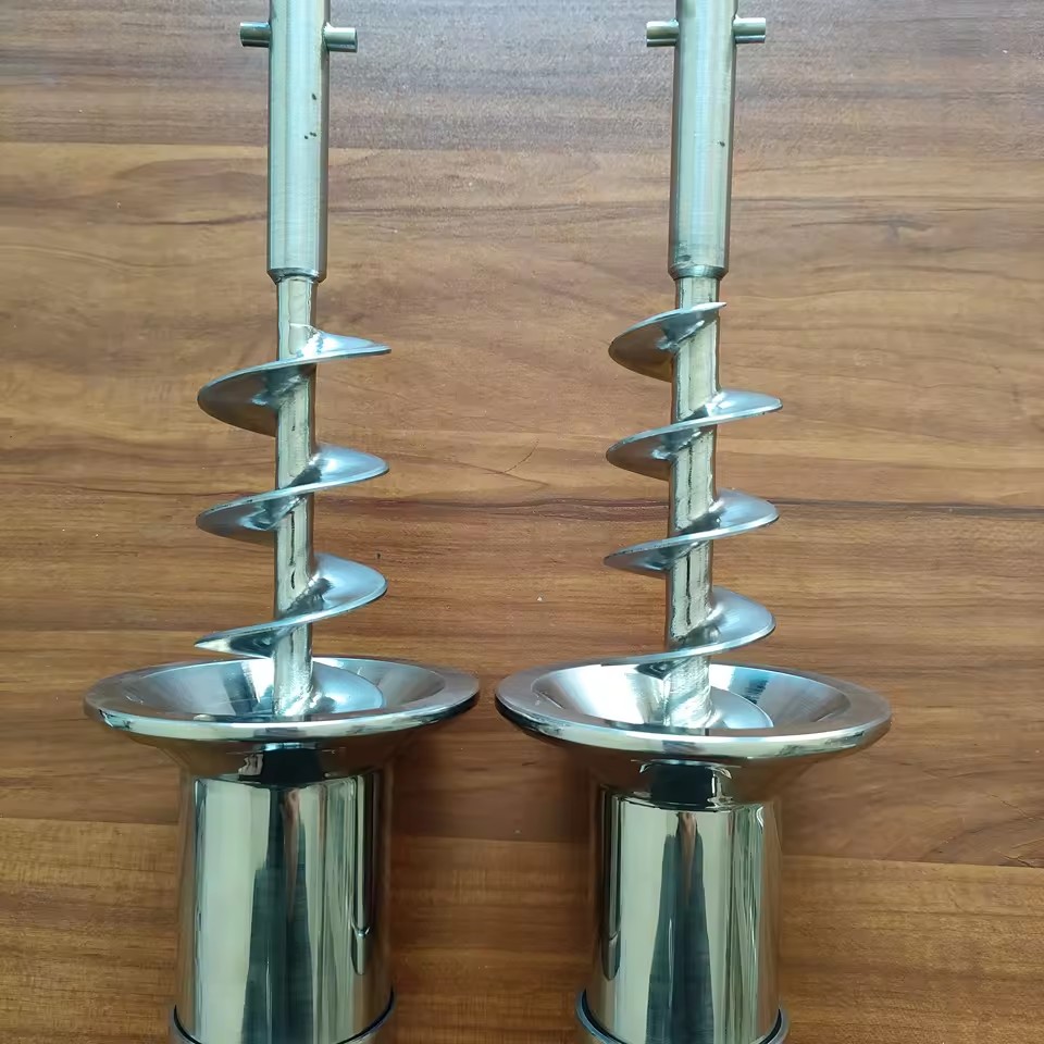 Industrial Feeding Spiral Auger Rod, Sanitary SS304 SS316 Filler Screw for Pharmaceutical Food Powder Packaging Line