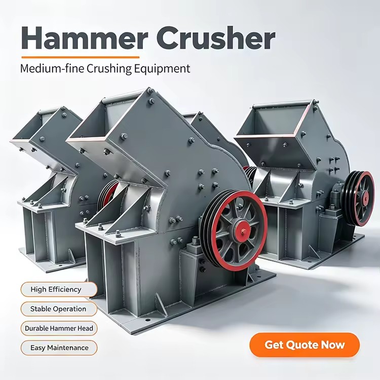 Wear-resistant High Crushing Ratio Stone Breaking Hammer Crusher for Mining Construction Industry
