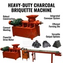 Automatic Shisha Charcoal Extruder Machine Coal Carbon Powder Briquette Press Machine Factory Direct