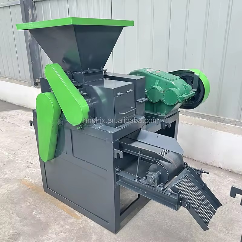 Coconut Shell Charcoal Coal Briquette Manufacturing Machine Coal Slime Briquette Line Engine DC Motor 150-500kg/h Brand
