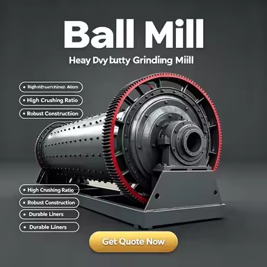 Durable Casting Liners Ball Mill Wet Grinding Mill Machine for Rock Mineral Processing Industry