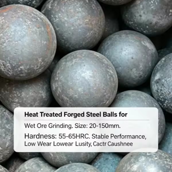 Mine Beneficiation Forged Steel Grinding Ball Fit for Horizontal Ball Mill Equipment