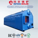 SZL4Ton Double Drum Chain Grate Boiler Low Soot Emission Rice Husk Fired for Palm Oil Factory