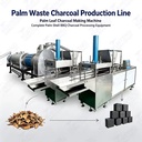 Palm Waste Charcoal Production Line Palm Leaf Carbonization Furnace Complete Palm Shell BBQ Charcoal Processing Equipment