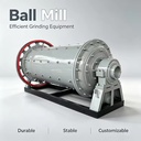 Customizable Lining Plate Industrial Ball Mill High Yield Grinding Equipment for Various Metal Ore Milling Operations