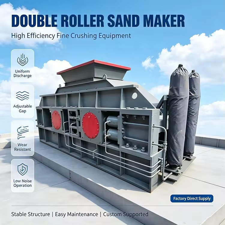 Heavy Duty Wear Resistant Stone Crushing Roll Crushing Mill for Mining Aggregate Processing