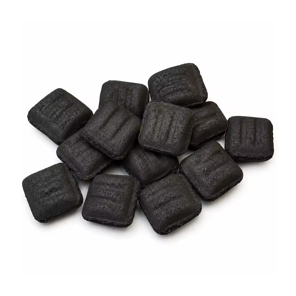 Black Pearl Eco-Friendly Machine-Made Charcoal Coconut Shell Briquettes-BBQ Use Smokeless 7000-8000 Kcal/kg Calorific Value