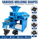 Commercial BBQ Charcoal Briquette Machine Coal Powder Ball Pressing Machine for Industrial Biofuel Production