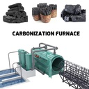 High Quality Wood Sawdust Briquette Horizontal Airflow Carbonization Furnace Tree Branches Waste Wood Kiln Oven for Charcoala
