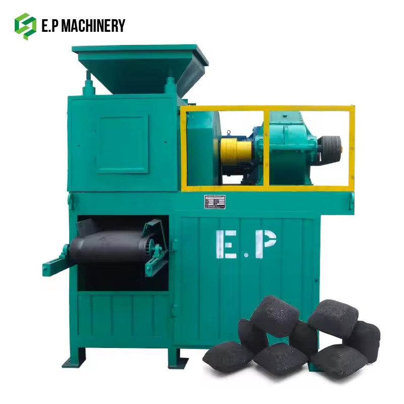 Coal Dust Briquette Machine / Ball Briquettes Making Machine for Mineral Coal Ash / Charcoal Powder Briquetting Press Price