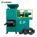 Coal Dust Briquette Machine / Ball Briquettes Making Machine for Mineral Coal Ash / Charcoal Powder Briquetting Press Price