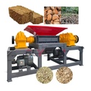 Double Shaft Automatic Bearing Shredder High Alloy Steel Blades Engine Motor Gearbox Multifunctional Seaweed Animal Feed Leaf