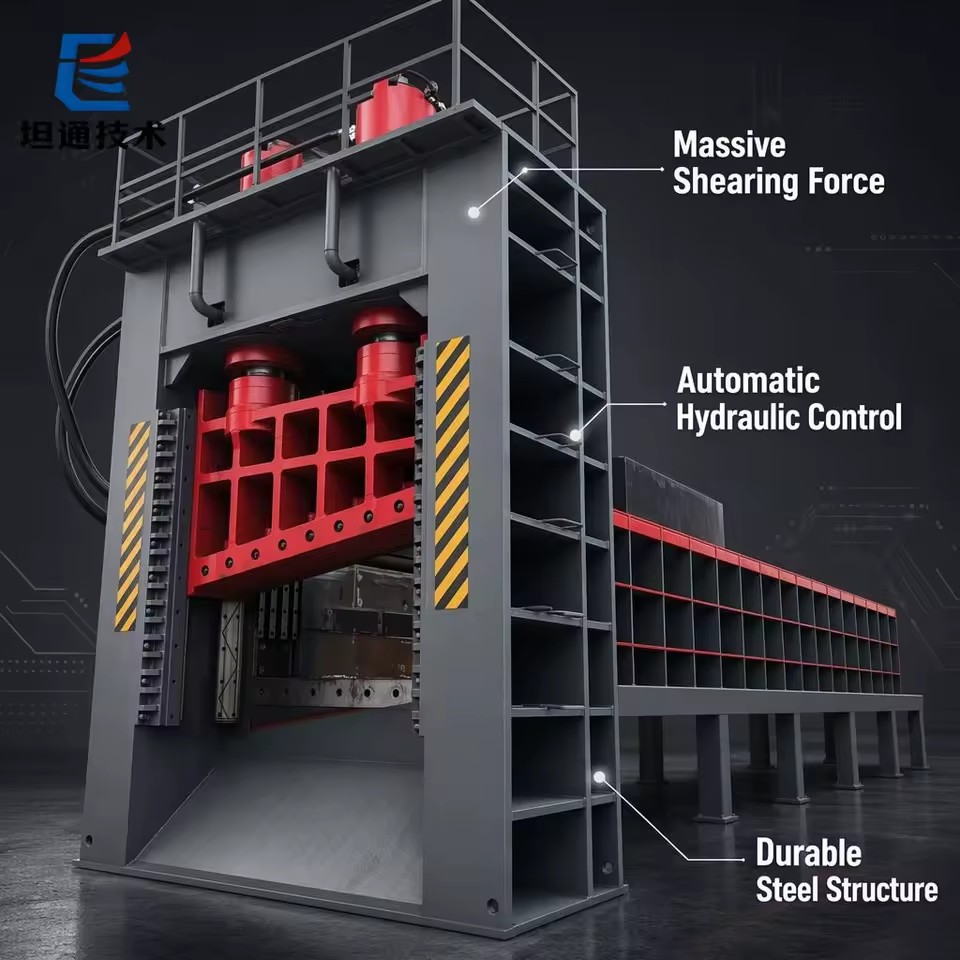 CE Certified Heavy Duty Q91Y Fixed Hydraulic Gantry Shear for Scrap Steel Metal Recycling Plant