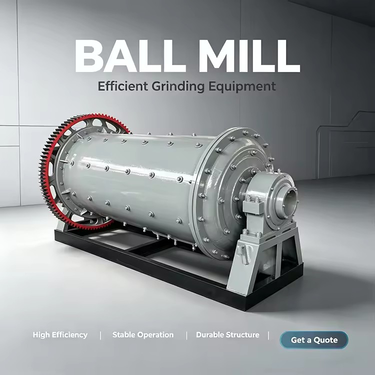 Heavy Duty Long Lifespan Ball Mill Grinding Machine for Mine Waste Reprocessing Station