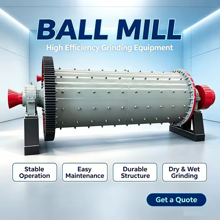 Factory Direct Wear Resistant Ball Mill for Gold Mining Rock Gold Beneficiation Production Line