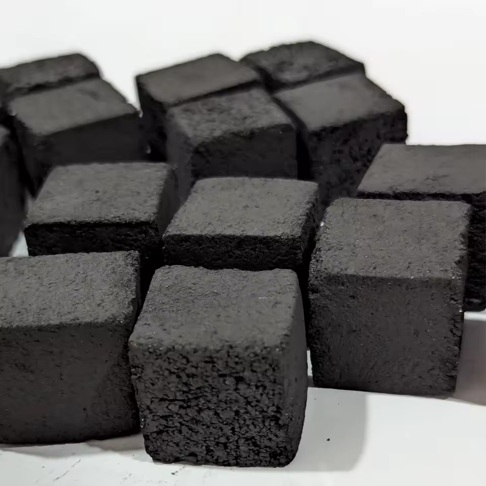 Best-Seller Own Brand Eco-friendly Machine-Made Coconut Shell Briquettes High Hardness 2% Ash