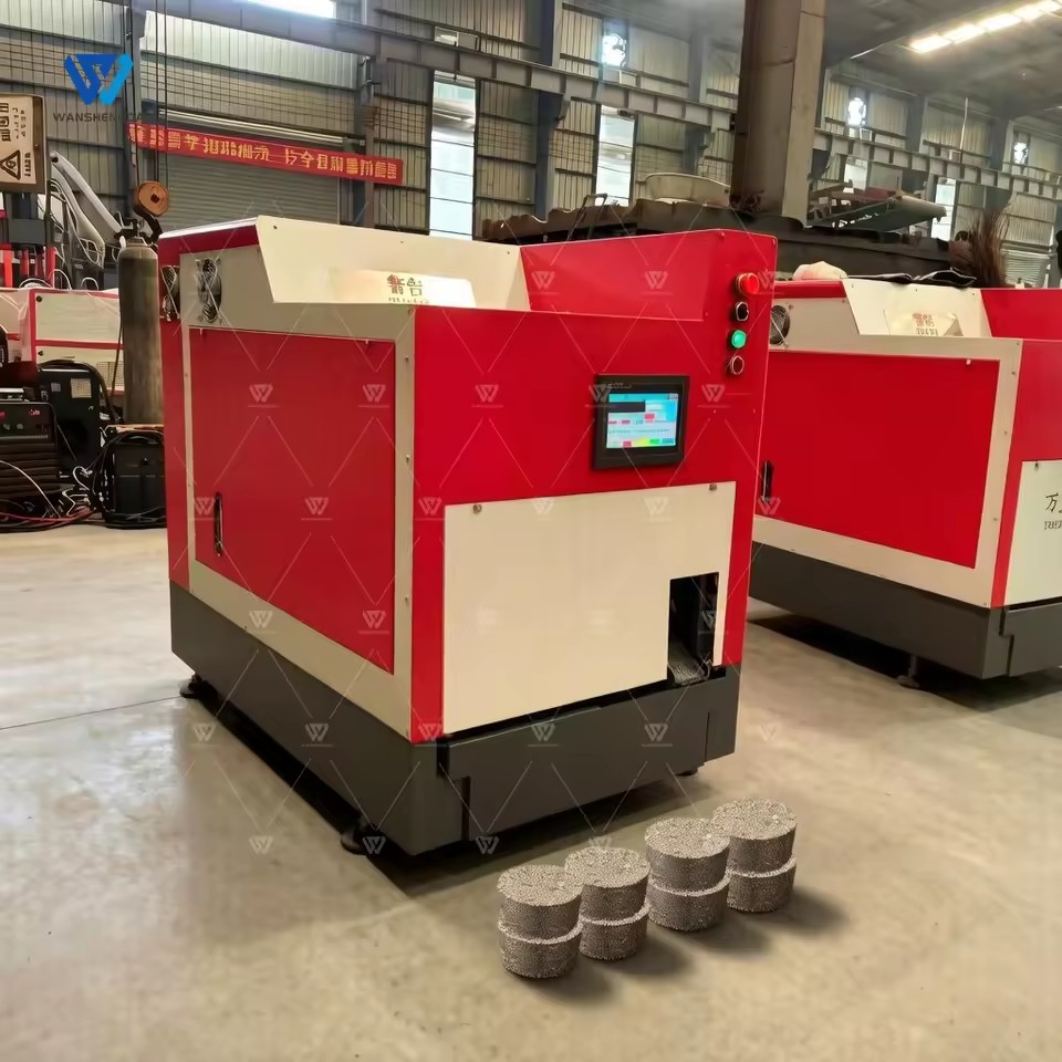 Automatic Hydraulic Scrap Metal Copper Iron Steel Aluminum Chips Briquette Press Machine