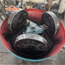 Wet Pan Mill Mercury Gold Grinding Machine 1200 for Small Gold Mine Processing Equipment